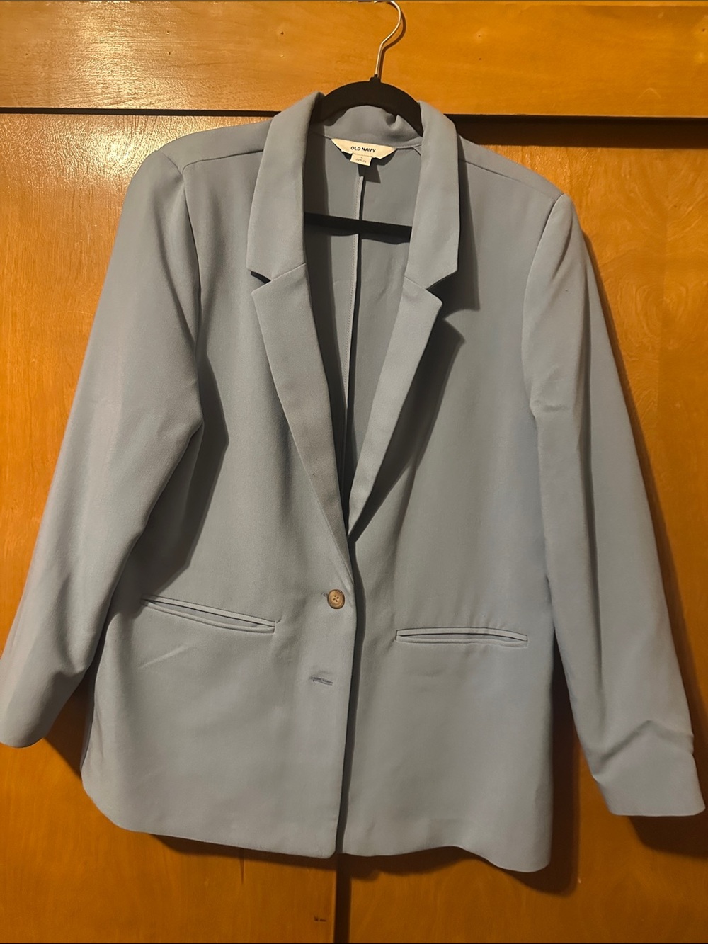 Old Navy Light Blue Women's Single-Button Blazer